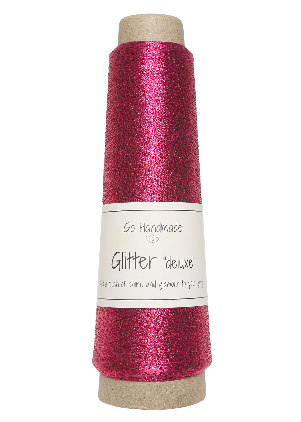 Hajszálvékony csillogó effekt fonal - magenta