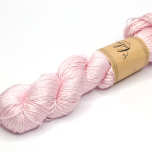 KALANG2 - kézzel festett fonal - 100g - selyem - 425-1 púder rózsaszín