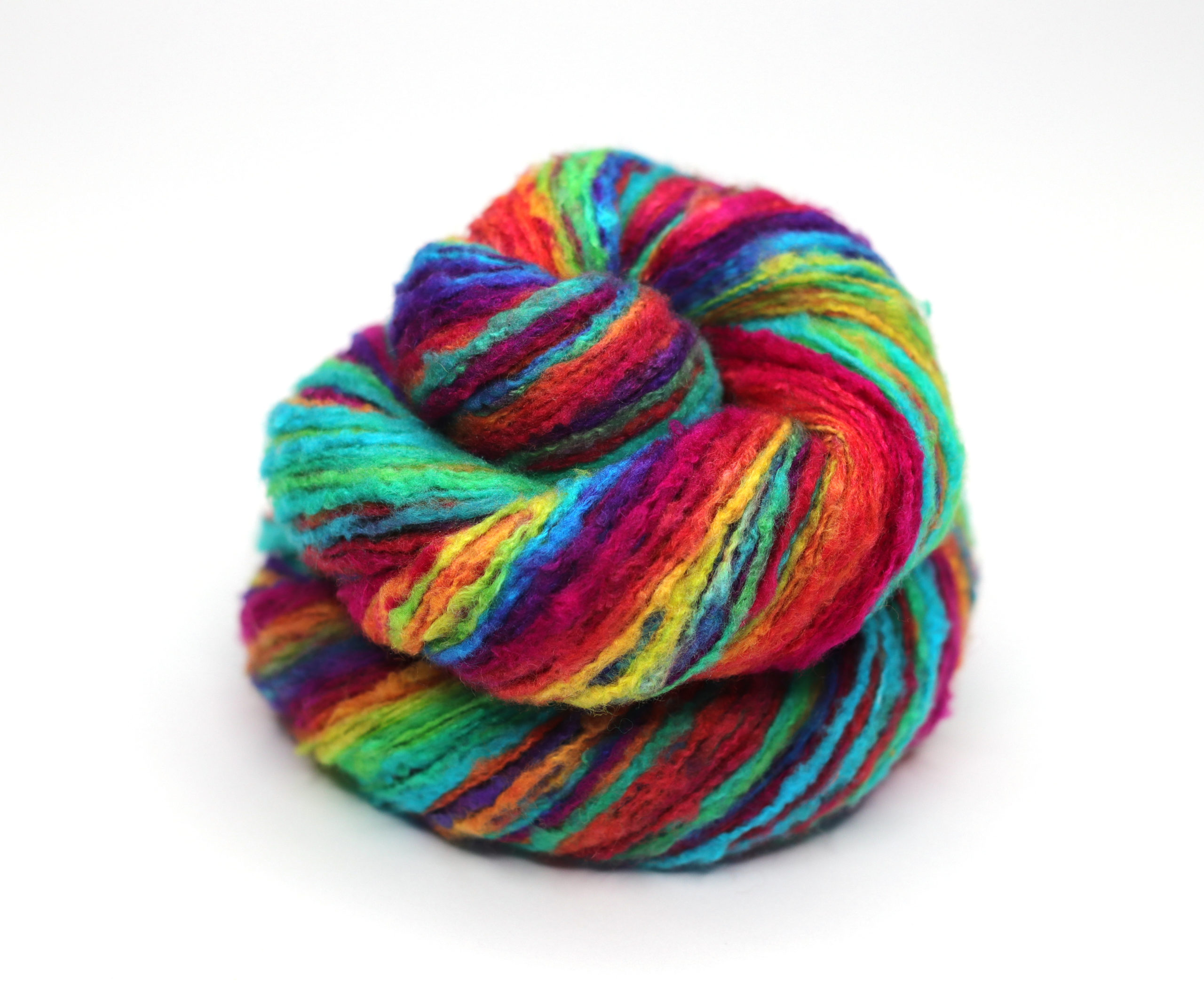 LAIT - kézzel festett hibrid fonal - selyem és fésült merinó - H07 Magic Rainbow